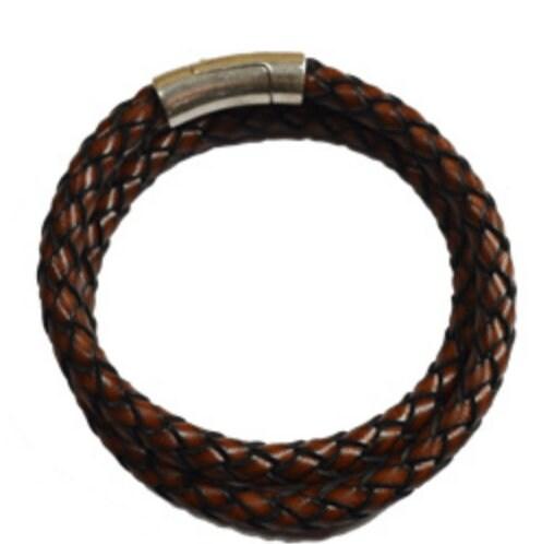 Round Curved, Magnetic Clasp, for 8mm Round Leather, Cork or Regaliz - The Argus Collection