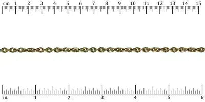 Twisted Curb Euro Chain, Antique Brass, Antique Copper, Antique Silver, Gold - The Argus Collection