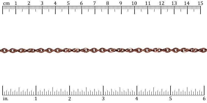 Twisted Curb Euro Chain, Antique Brass, Antique Copper, Antique Silver, Gold - The Argus Collection