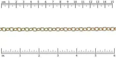 Heavy Cable EURO Chain, Small, Antique Brass, Antique Copper, Antique Silver, Gold, Silver Plated, Rhodium - The Argus Collection