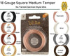 18 Gauge German-Style Square Wire in 8 Finishes - The Argus Collection