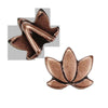 Lotus Flower Slider for Leather or Cork, 5mm, in 4 Finishes - The Argus Collection