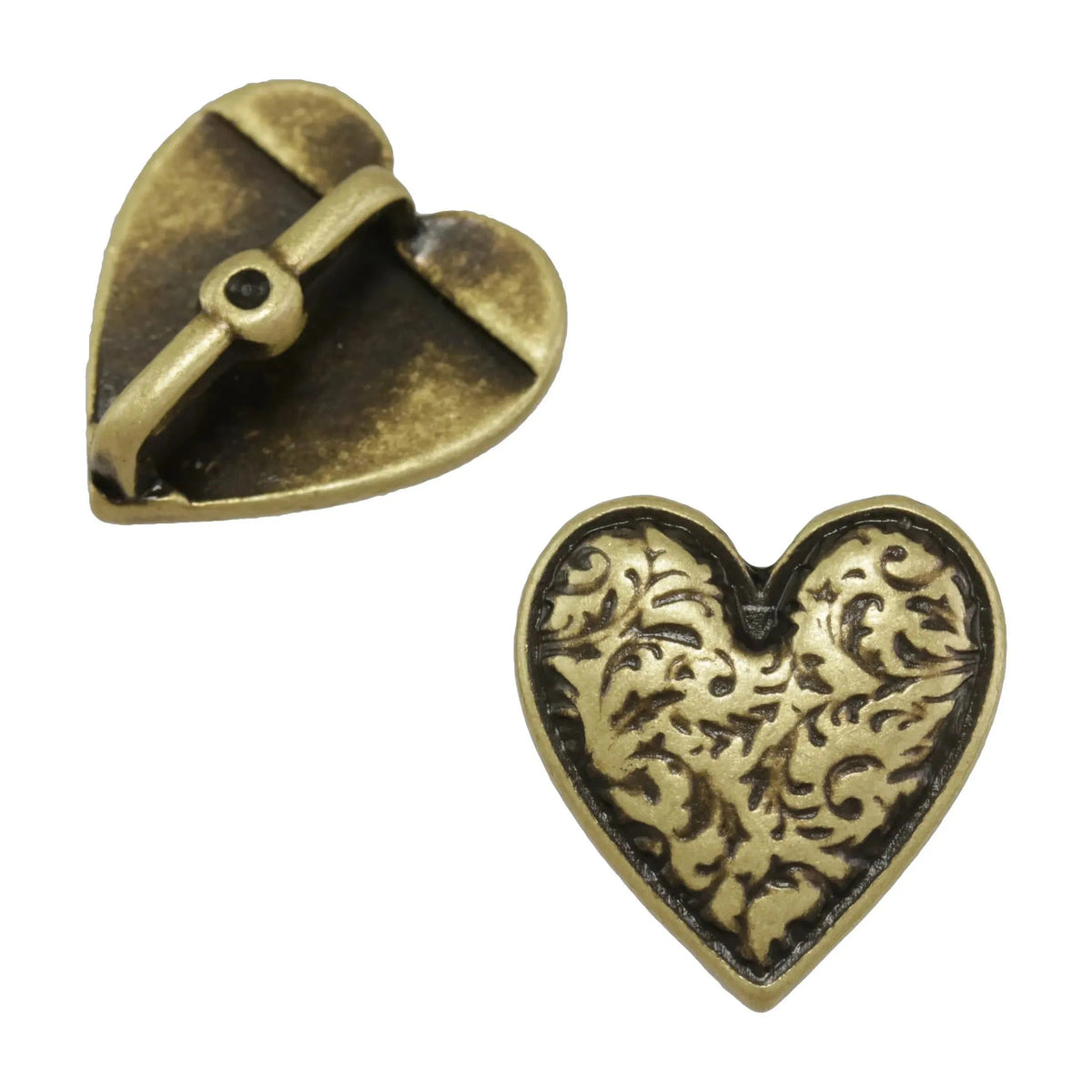 Western Heart, 10mm Flat Leather Crimp Slider, Secure Hold - The Argus Collection