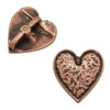 Western Heart, 10mm Flat Leather Crimp Slider, Secure Hold - The Argus Collection