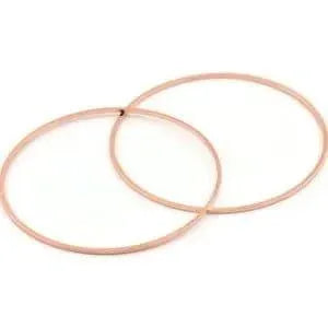 Circle Connectors or Hoops, 40mm, 4 Finshes - The Argus Collection