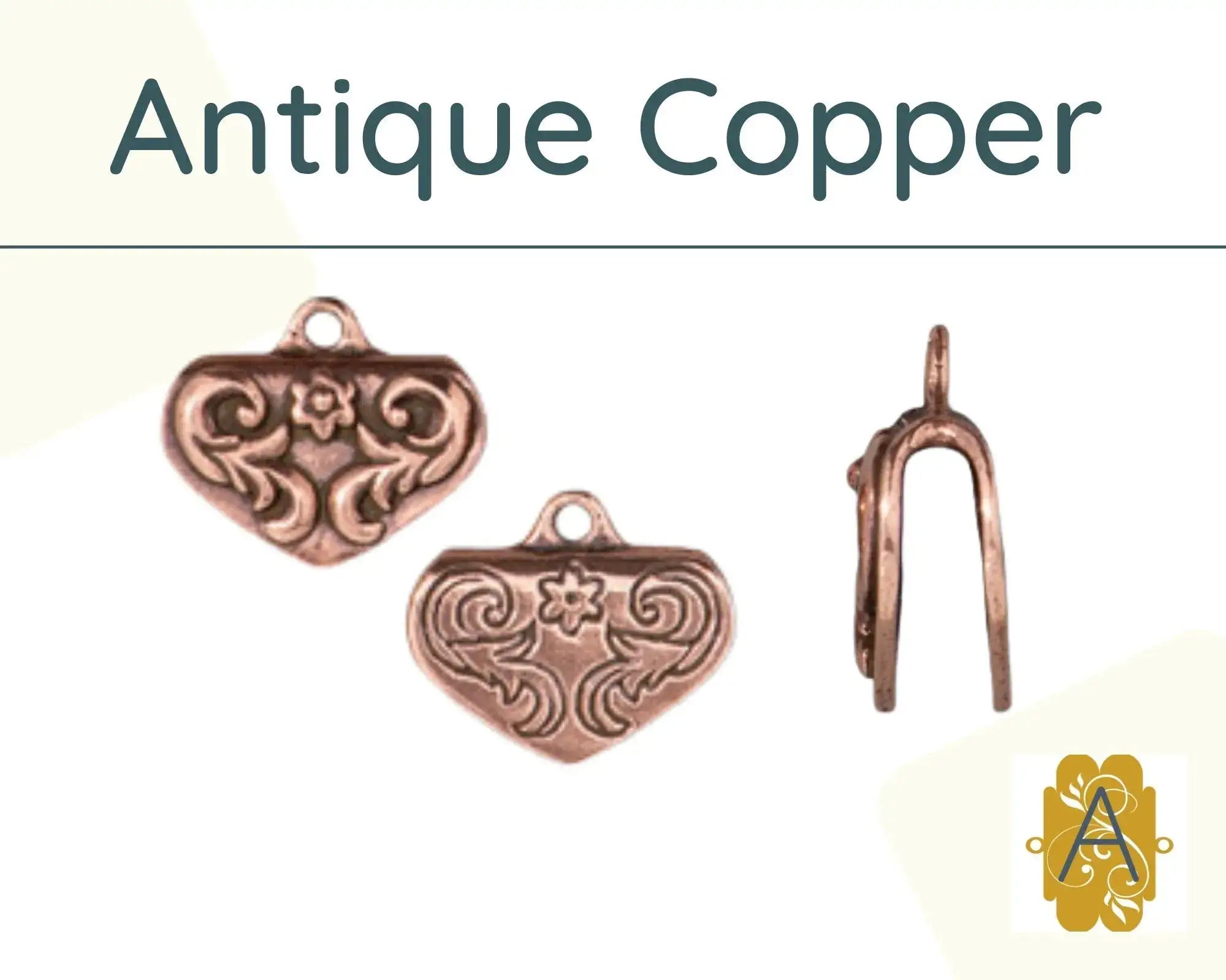 Scrollworks Crimp Ends, Tierracast, 3 Finishes - The Argus Collection