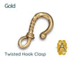 Tierracast Twisted Hook Clasp, 5 Finishes - The Argus Collection