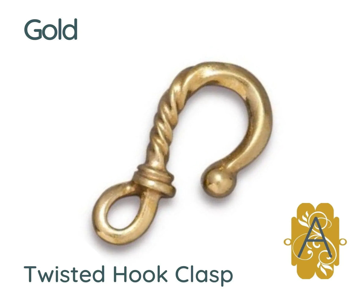 Tierracast Twisted Hook Clasp, 5 Finishes - The Argus Collection