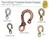 Tierracast Twisted Hook Clasp, 5 Finishes - The Argus Collection