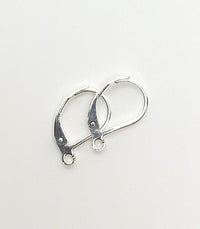 Leverback Earrings with loop, 304 Stainless Steel, 5 Pair, 4 Finishes - The Argus Collection