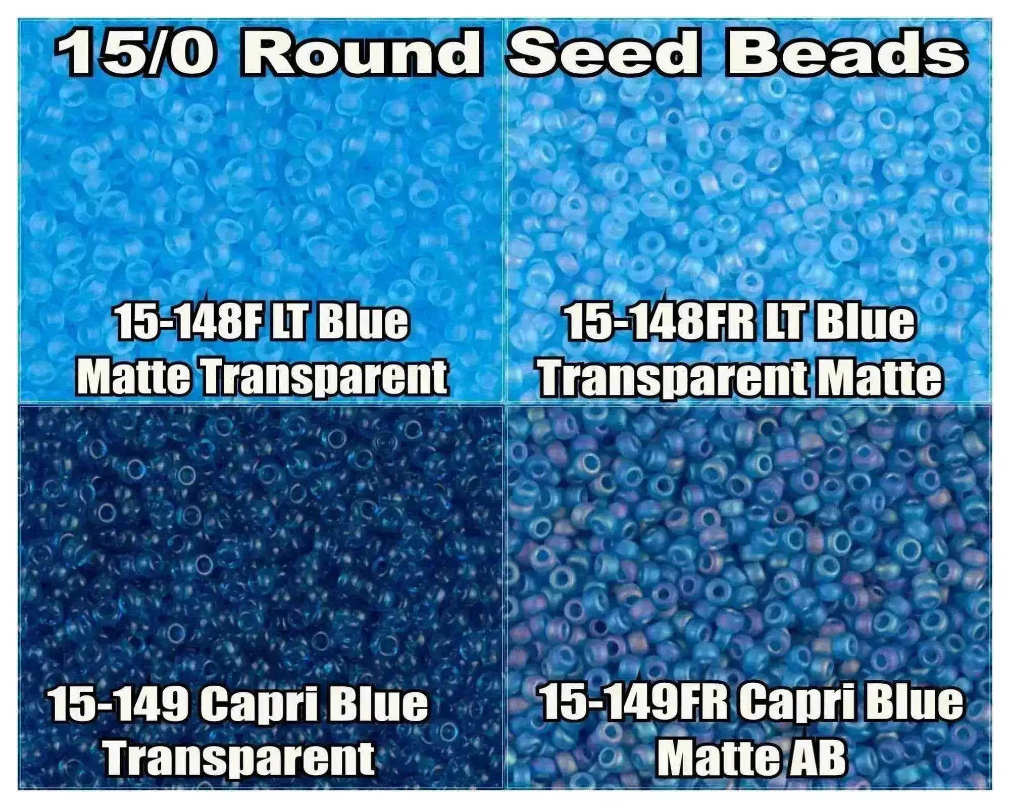 15/0 Miyuki Round Seed Beads 8.2g 15-0148F, 15-0148FR, 15-0149, 15-0149FR - The Argus Collection