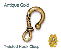 Tierracast Twisted Hook Clasp, 5 Finishes - The Argus Collection