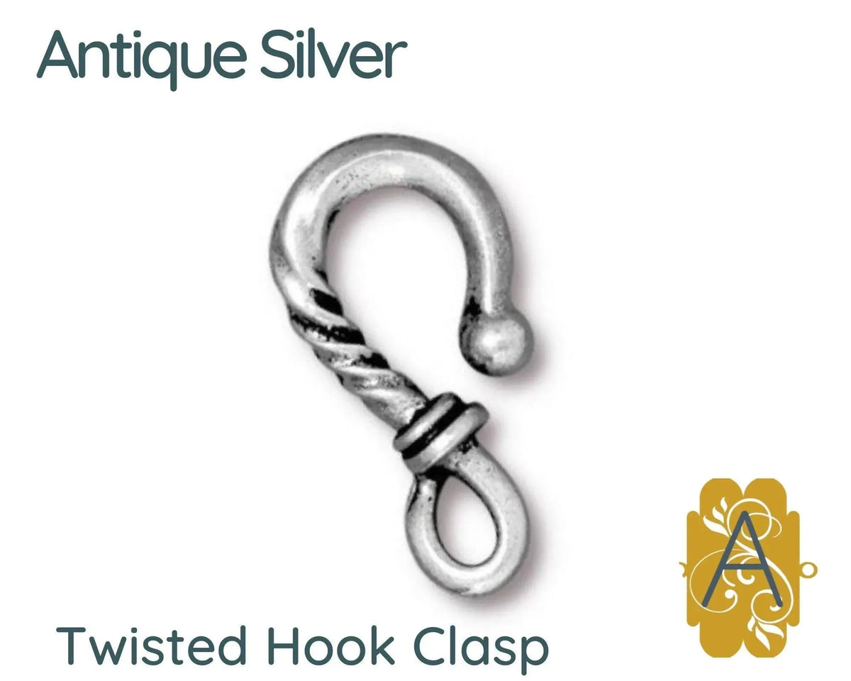 Tierracast Twisted Hook Clasp, 5 Finishes - The Argus Collection