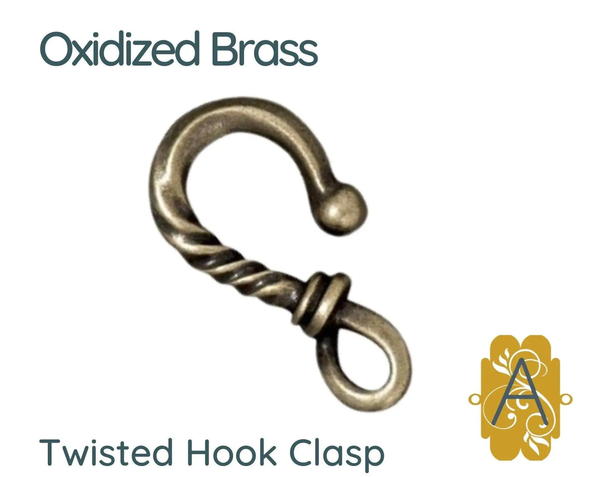 Tierracast Twisted Hook Clasp, 5 Finishes - The Argus Collection