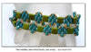 CzechMate 2-Hole Tile Beads, 6mm, A Touch of Gold Collection - The Argus Collection