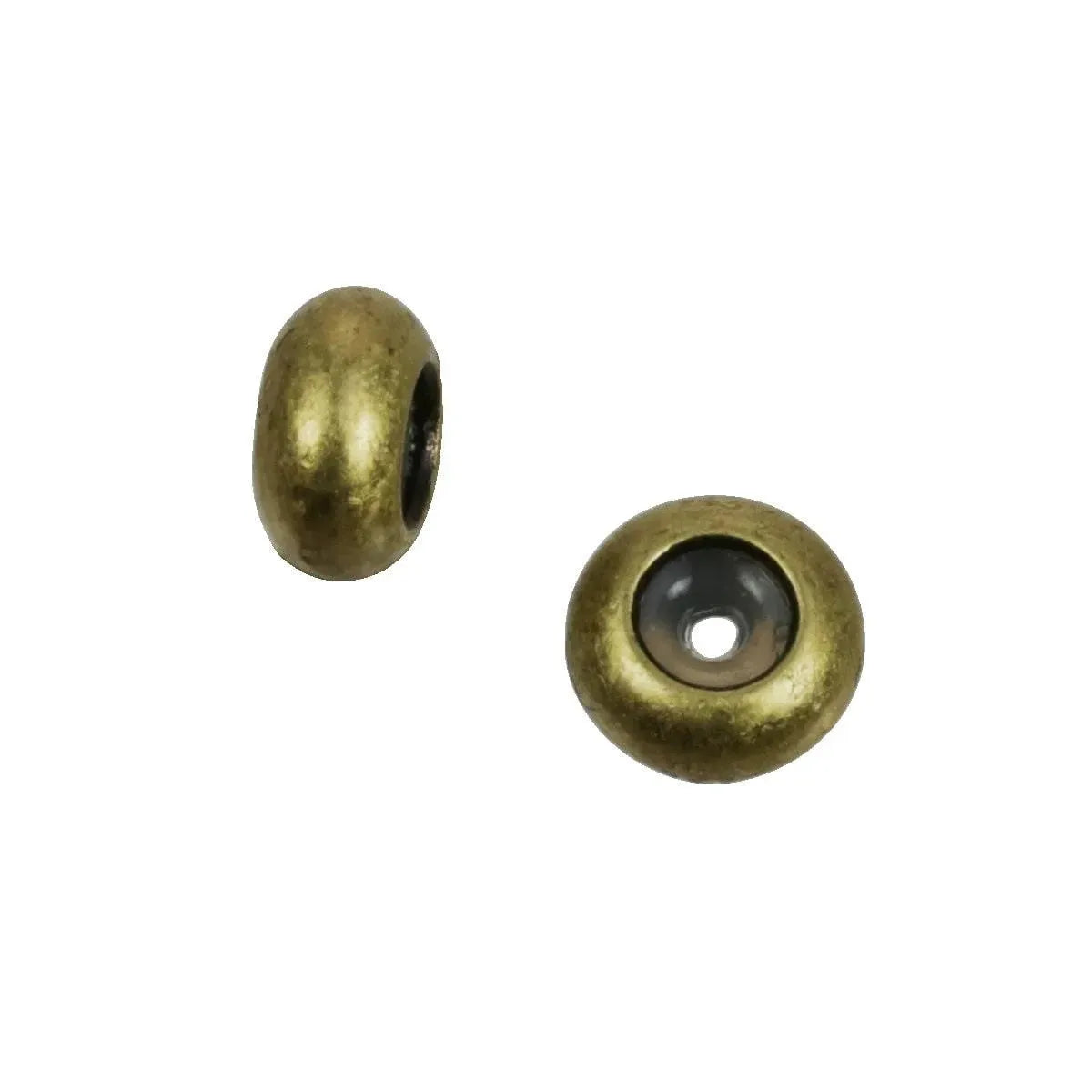 Bead Stoppers for Leather, Cord or Chain, Small, Medium or Large, in 4 Finishes - The Argus Collection