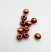 Round Ball End Caps for Leather or Cord, Fits 1.5 & 2mm Round Cord, in 3 Finishes - The Argus Collection