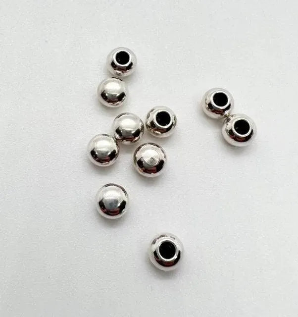 Round Ball End Caps for Leather or Cord, Fits 1.5 & 2mm Round Cord, in 3 Finishes - The Argus Collection