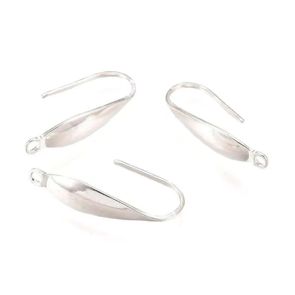 Monaco 5, Surgical Steel Earring Wires with Front Facing Loop, 2 Pair - The Argus Collection