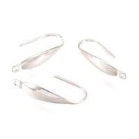 Monaco 5, Surgical Steel Earring Wires with Front Facing Loop, 2 Pair - The Argus Collection