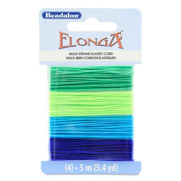 Elonga Stretch Cord, Floss, 4 Colour Multipcks - 5 meters each - The Argus Collection