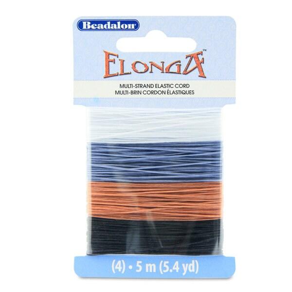 Elonga Stretch Cord, Floss, 4 Colour Multipcks - 5 meters each - The Argus Collection