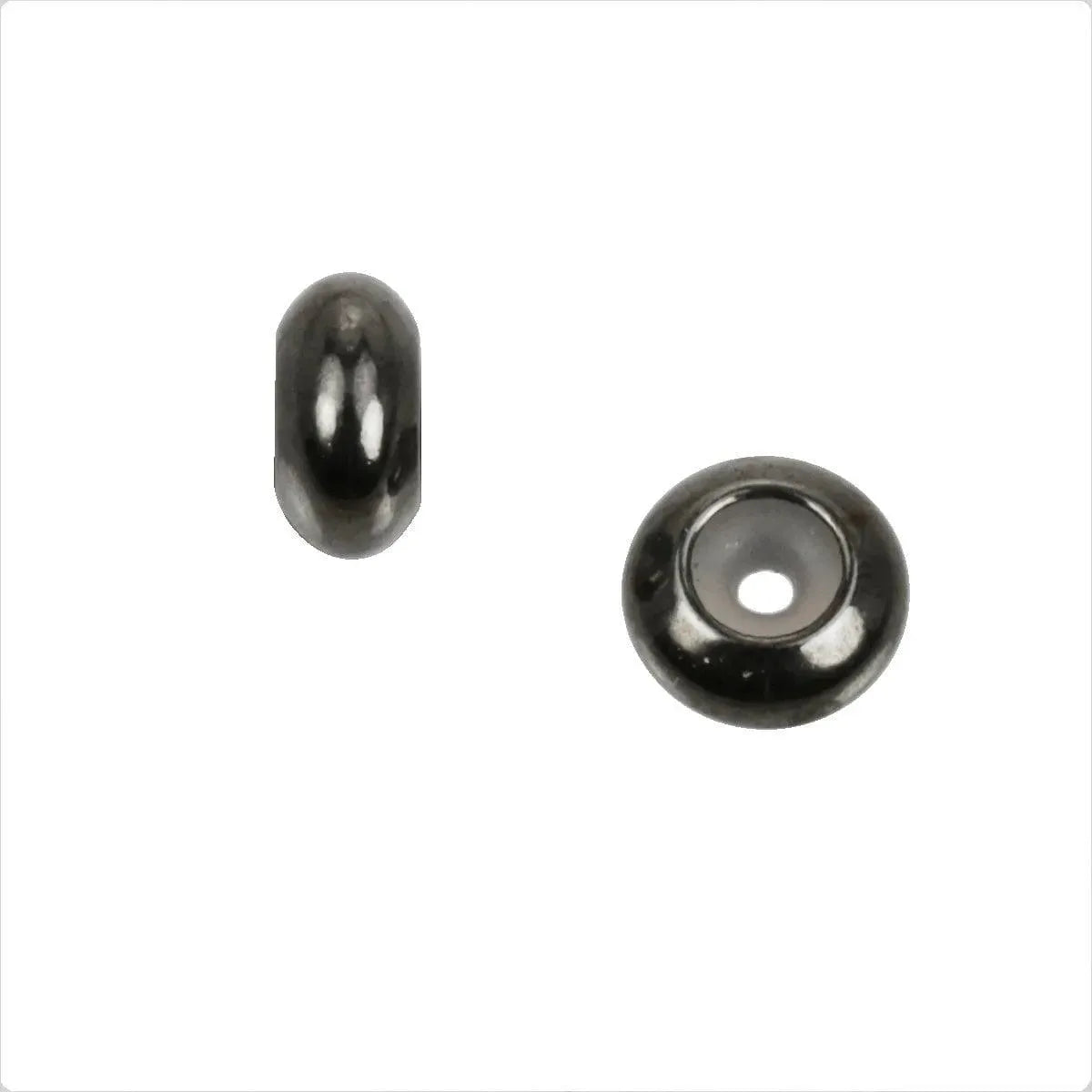 Bead Stoppers for Leather, Cord or Chain, Small, Medium or Large, in 4 Finishes - The Argus Collection