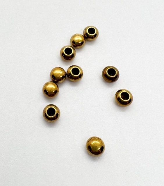 Round Ball End Caps for Leather or Cord, Fits 1.5 & 2mm Round Cord, in 3 Finishes - The Argus Collection