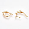 Loire 1, Leverback Earrings with Loop, in Real Platinum or 18K Gold Plate - The Argus Collection