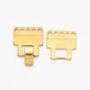 Flat Foldover Clasps, 2 or 5 Strand, Light Gold Plating, 1 or 2 Sets - The Argus Collection