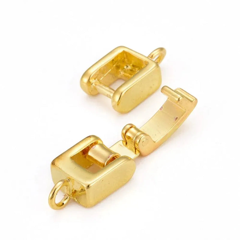Strong Foldover Clasp, 1-Strand, Silver or Gold - The Argus Collection