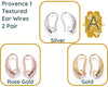 Provence 1, Textured Earring Wires in 3 Finishes - The Argus Collection