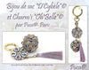 Oh Belle Pendant, Earrings, or Key Charm Pattern par Puca - The Argus Collection