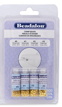 Bead-ssentials ®, Crimp Bead Variety Packs, 4 Sizes in a Variety of Finishes - The Argus Collection