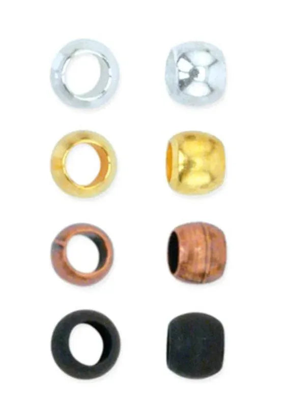 Bead-ssentials ®, Crimp Bead Variety Packs, 4 Sizes in a Variety of Finishes - The Argus Collection