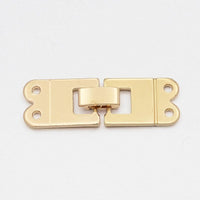 Flat Foldover Clasps, 2 or 5 Strand, Light Gold Plating, 1 or 2 Sets - The Argus Collection