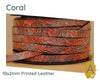 Beautifully Printed Flat Leather, 5mm or 10mm, 4 Prints - The Argus Collection
