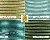 Metallic Round Leather, 1mm, 1.5mm & 2mm, Sold by the yard, Metallic 16 Colors - The Argus Collection