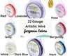 22 Gauge Artistic Wire, Silver Plated Finish in 8 Colors - The Argus Collection