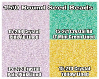 15/0 Miyuki Round Seed Beads 8.2g 15-0266, 15-271, 15-0273, 15-0274 - The Argus Collection