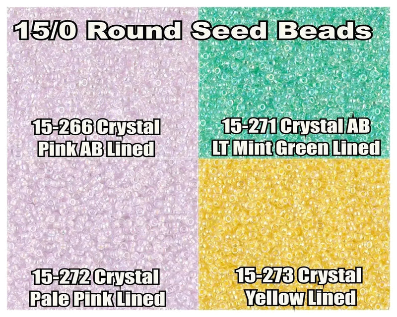 15/0 Miyuki Round Seed Beads 8.2g 15-0266, 15-271, 15-0273, 15-0274 - The Argus Collection