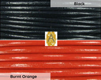 Superior Round Leather, 1mm, Sold per yard, 6 Colors - The Argus Collection