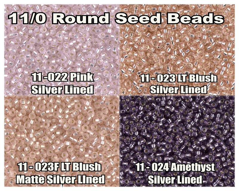 11/0 Miyuki Seed Beads 23g, 11-0022, 11-0023, 11-0023F, 11-0023 - The Argus Collection