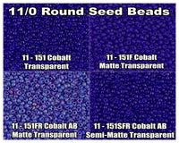 11/0 Miyuki Seed Beads 23g, 11-0151, 11-0151F, 11-0151FR, 11-0151SFR - The Argus Collection