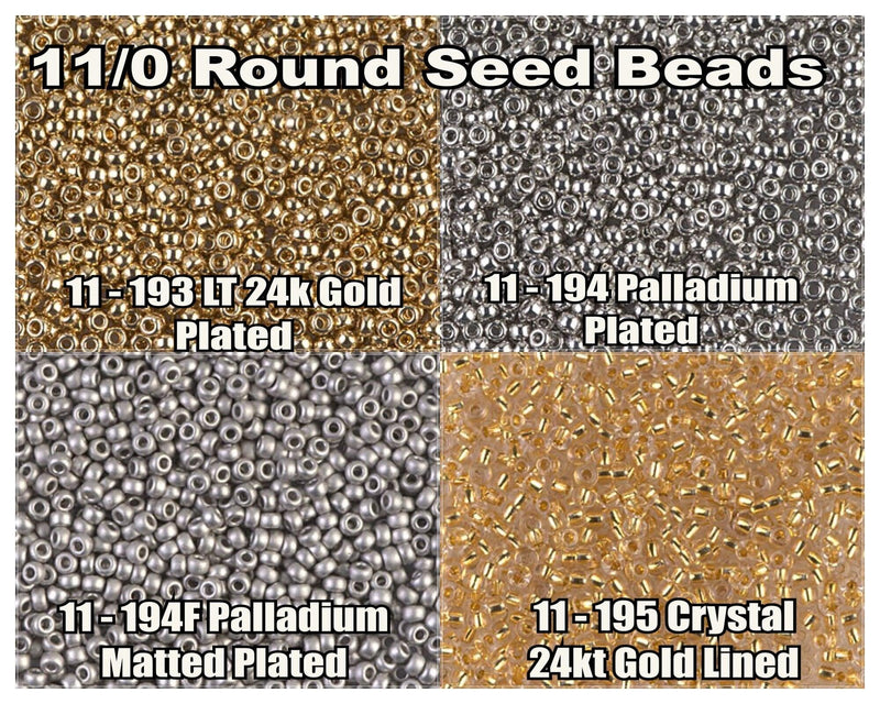 11/0 Miyuki Seed Beads 8.5 g, 11-0193, 11-0194, 11-0194F, 11-0195 - The Argus Collection