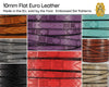 Flat Euro Leather - Southwestern Design, 10mm, in 8 Colors - The Argus Collection