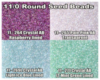 11/0 Miyuki Seed Beads 8.5g, 23g, 11-0264, 11-0265, 11-0269L, 11-0271 - The Argus Collection