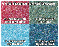 11/0 Miyuki Seed Beads 23g, 11-0276, 11-0277, 11-0278, 11-0279 - The Argus Collection