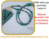 Lakos IV, Cymbal 8/0 Seed Bead Ending or Connector, 2 Pcs. 4 Finishes - The Argus Collection