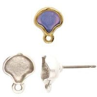 Kamares, Cymbal Ginko Earring Posts, 4 Finishes - The Argus Collection